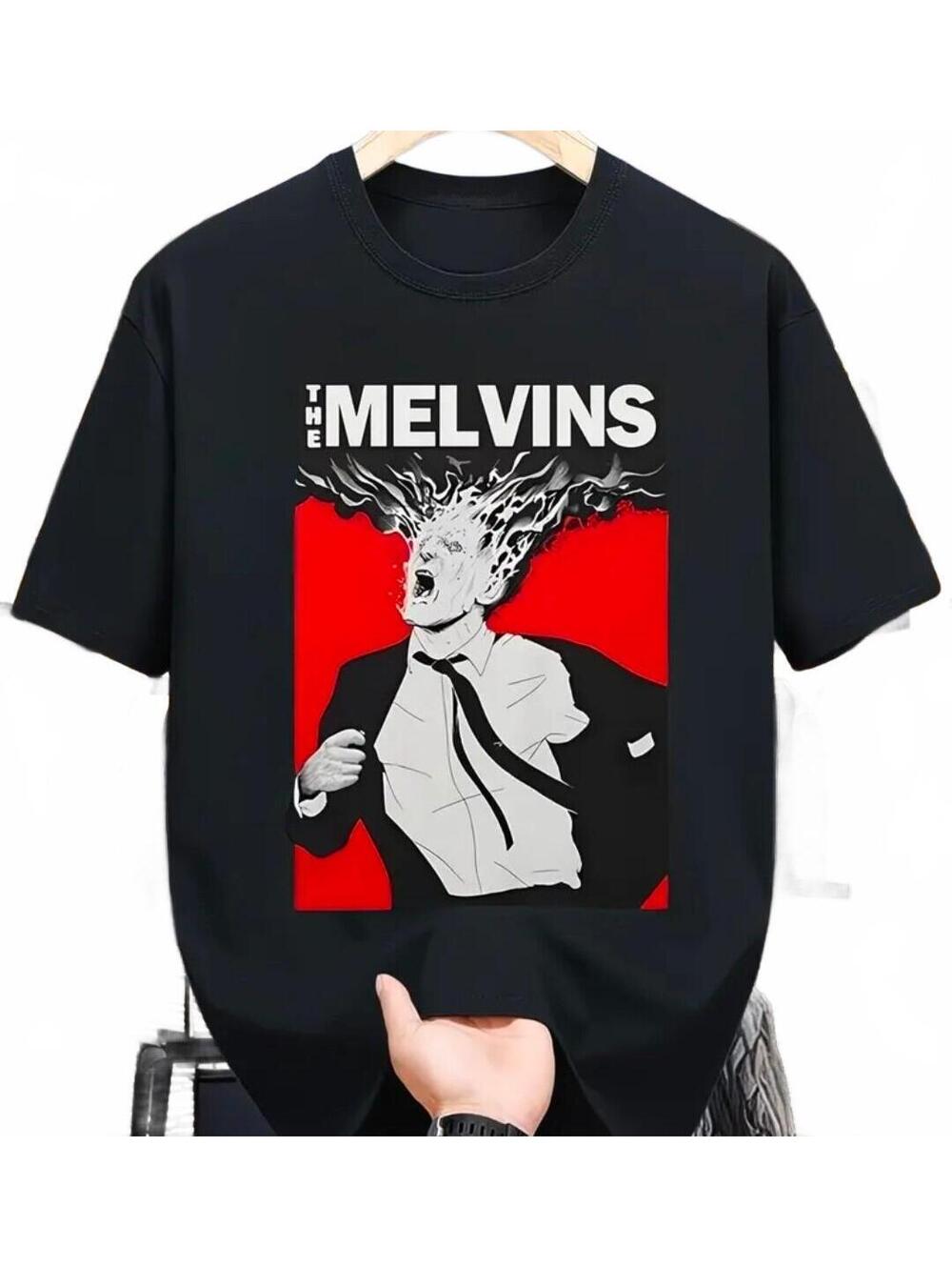 The Melvins (band) - cotton rock tee - L - black - NEW NWOT